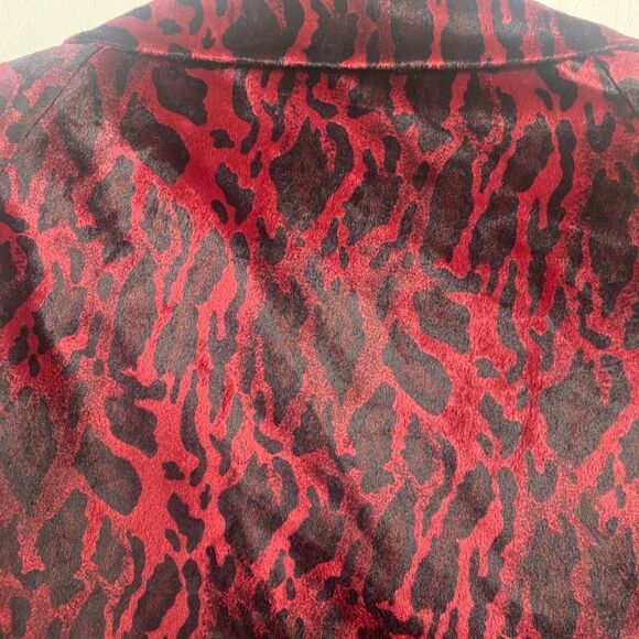 Vtg Suzanne Somers Collection 3X Oprea coat red /Black flair - Picture 6 of 9